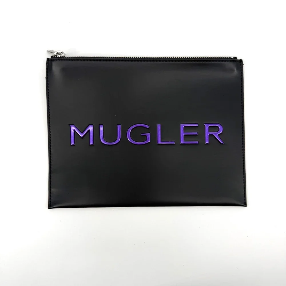 NEW Mugler Parfums Alien Extraintense Cosmetic Pouch Bag Goth Cyber Angel Travel
